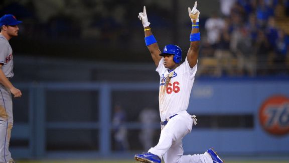 Dodgers' Yasiel Puig Is an Object of Affection Once More - The New
