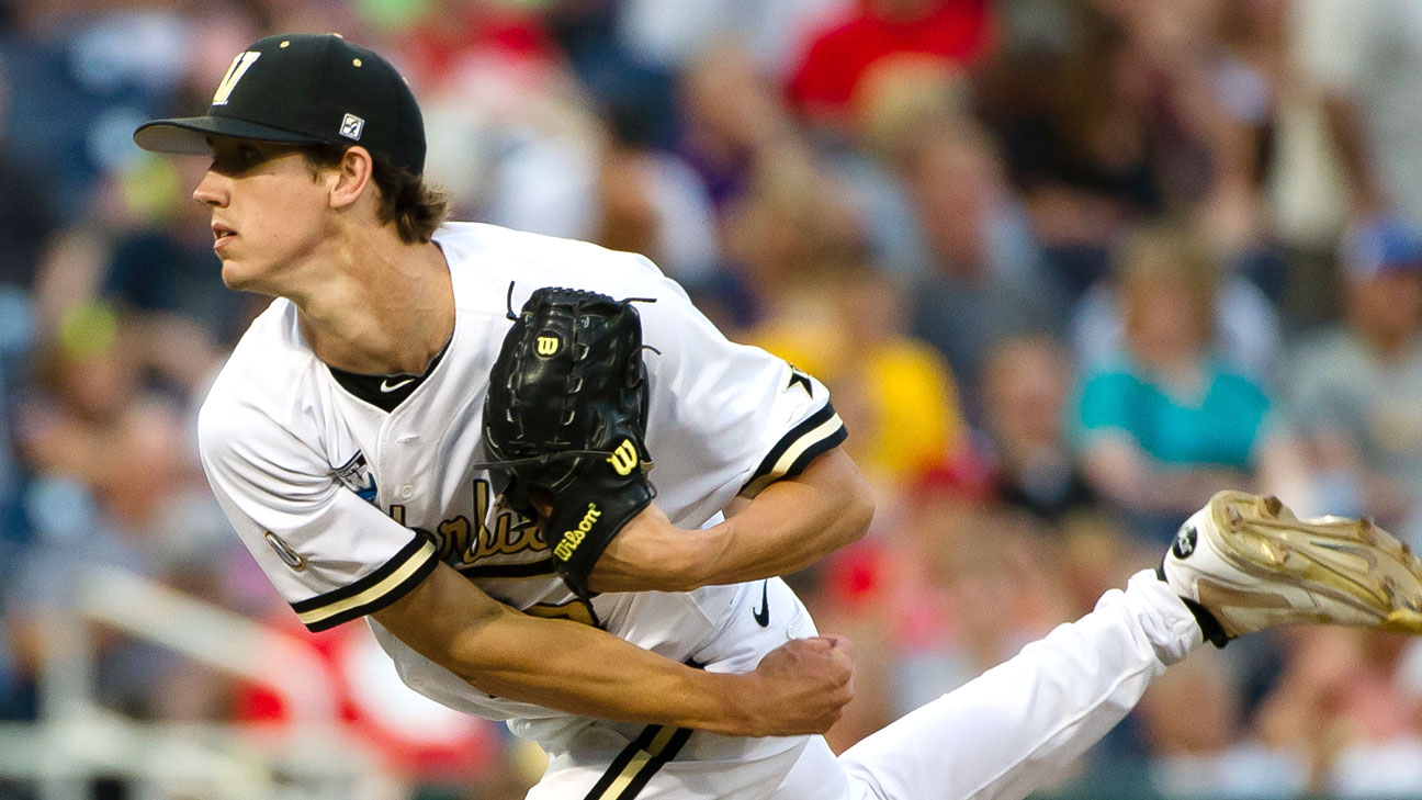 Walker Buehler through the years with Los Angeles Dodgers, Vanderbilt