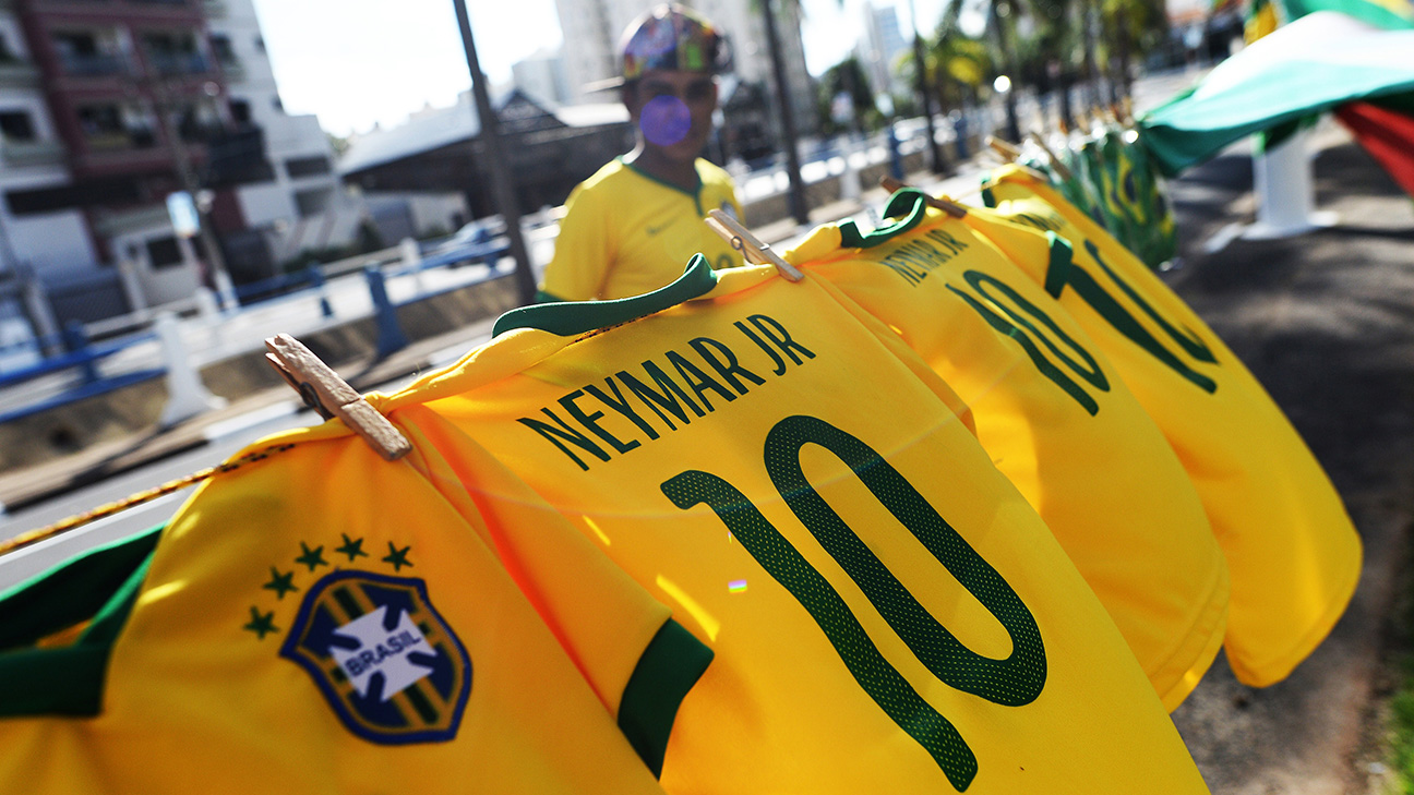 Neymar and Son swap shirts after Brazil thrash South Korea 5-1 in