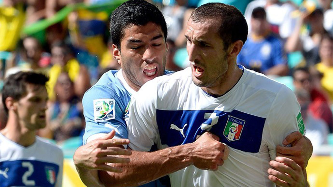 Chiellini admires Luis Suarez at the 2014 World Cup: 'Malice is part of football'