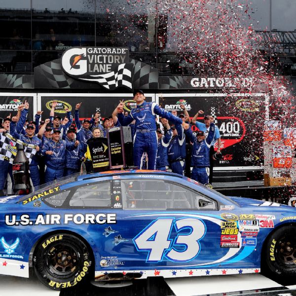 NASCAR - Aric Almirola puts 43 car back in Victory Lane at Daytona ...