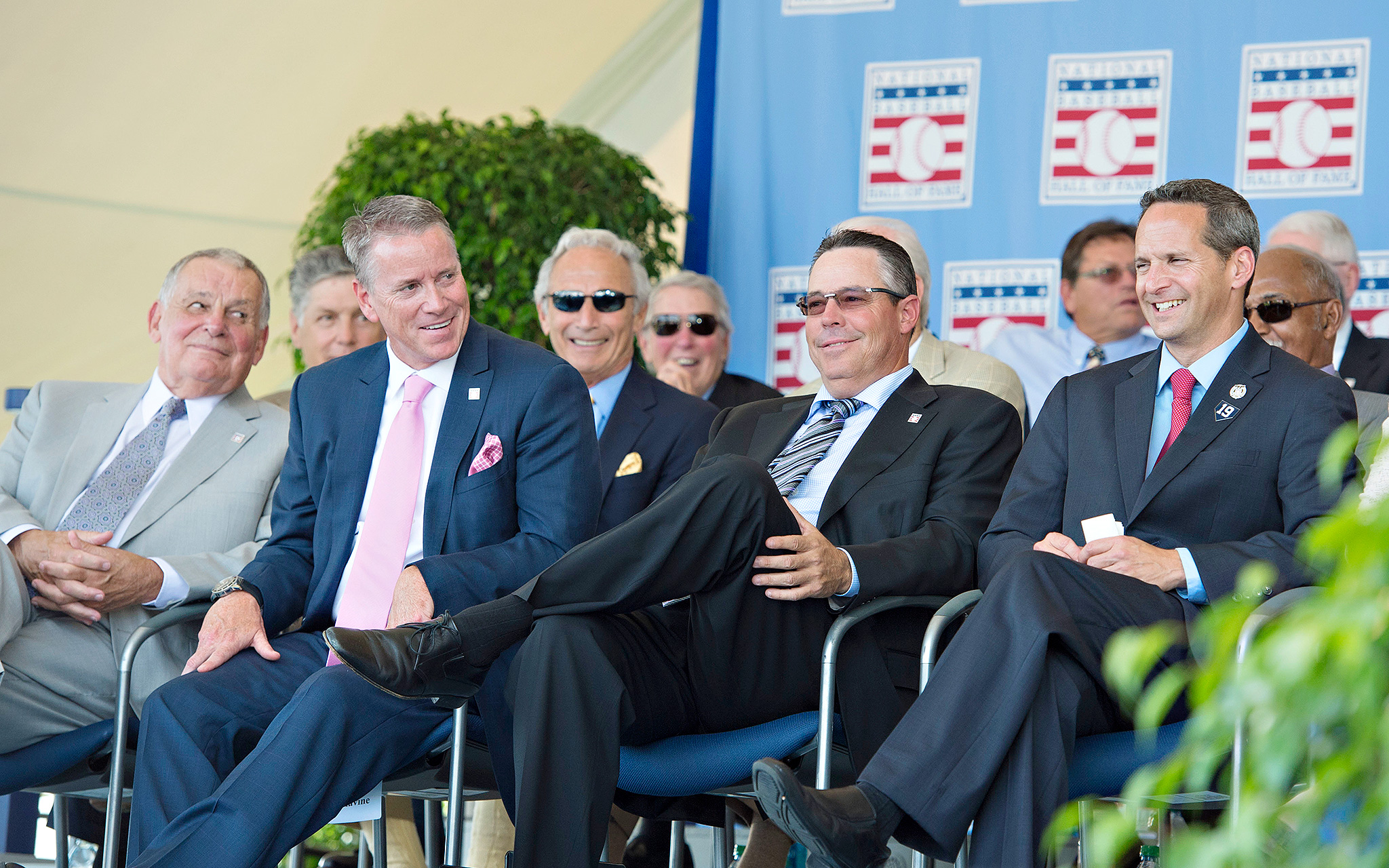 Having Fun - 2014 Baseball Hall Of Fame Ceremony - ESPN