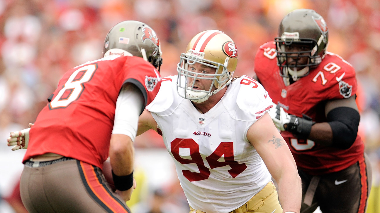 Justin Smith joins 49ers Patrick Willis, Chris Borland in