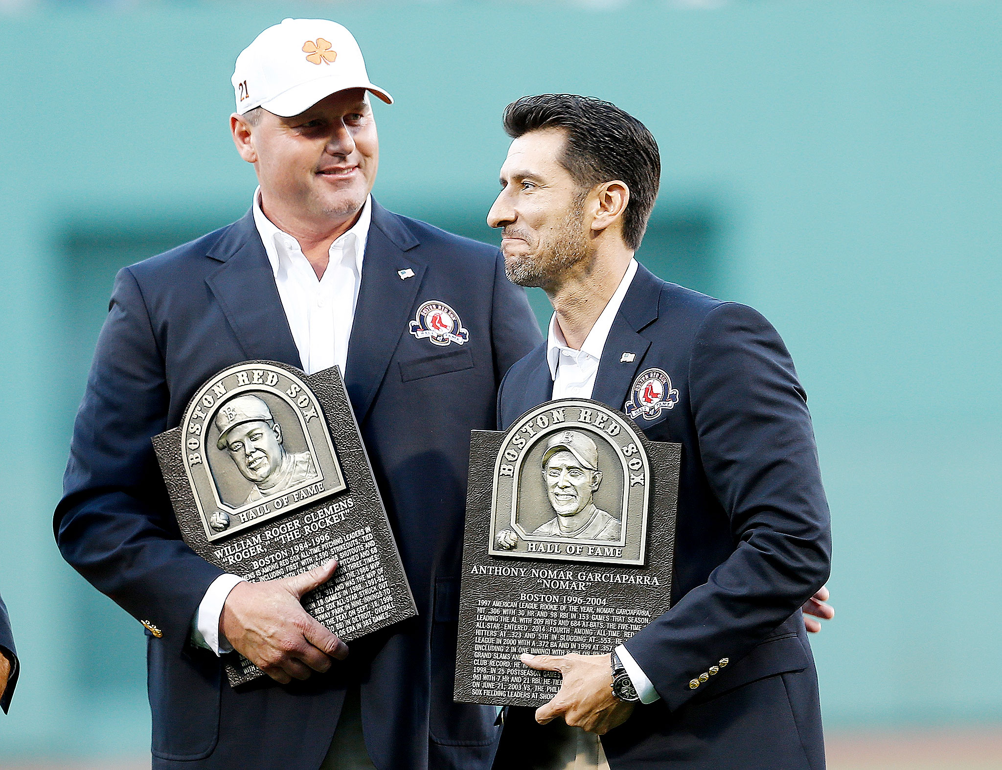 Clemens, Pedro, Nomar, Castiglione inducted into Red Sox Hall of Fame
