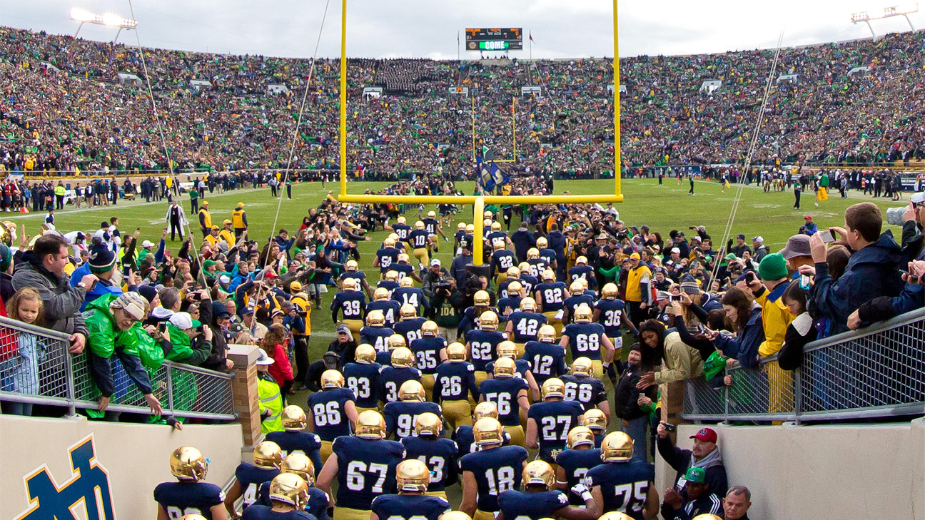 Notre Dame athletic director: 'Less likely' that football season starts