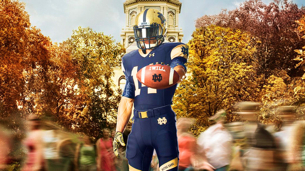 Notre Dame Unveils Shamrock Series Uniform For Game Against