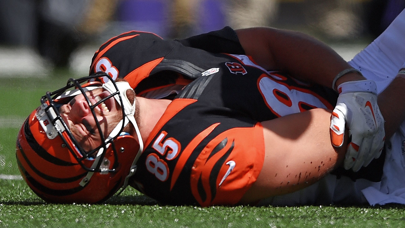 Lesión en la espalda margina a Tyler Eifert con los Bengals - ESPN