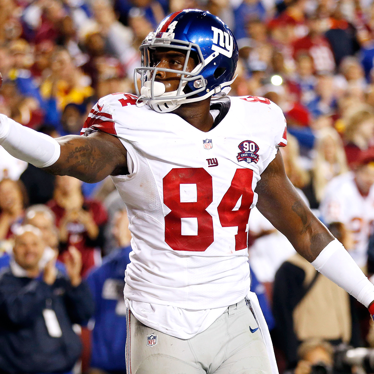 Donnell catches on as Giants rout Redskins 45-14