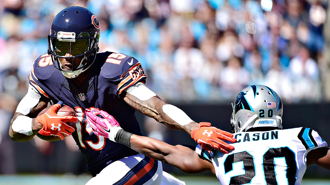 Bears receiver Brandon Marshall injures ankle against Jets