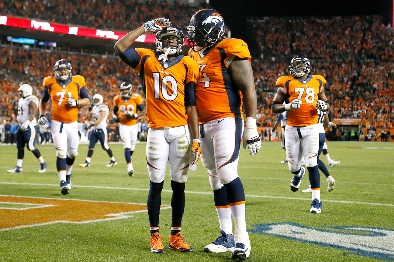 December 14, 2014 Denver Broncos quarterback Peyton Manning #18 in action  during the NFL Football game between the Denver Broncos and the San Diego  Chargers at the Qualcomm Stadium in San Diego