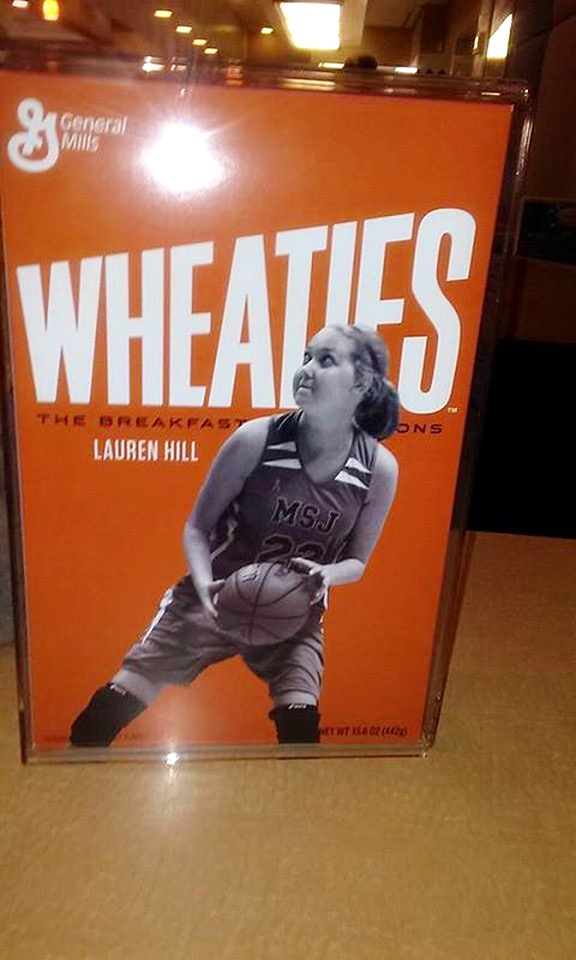 Lauren Hill gets her own Wheaties Box