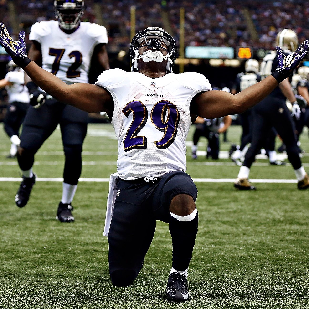 Forsett leads Ravens past Saints, 34-27