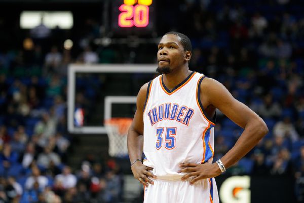 Kevin Durant of Oklahoma City Thunder to miss Christmas Day game due to ...