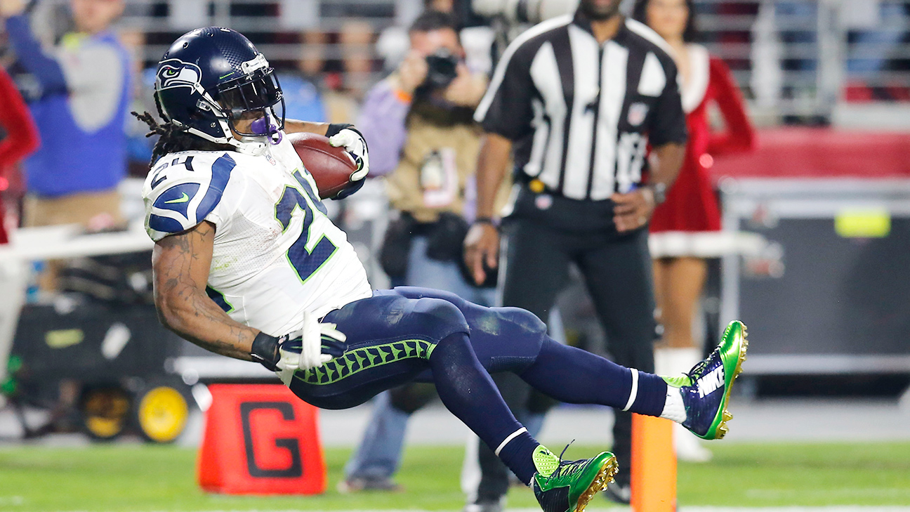 Seahawks running back Marshawn Lynch fined for obscene TD celebration - Los  Angeles Times