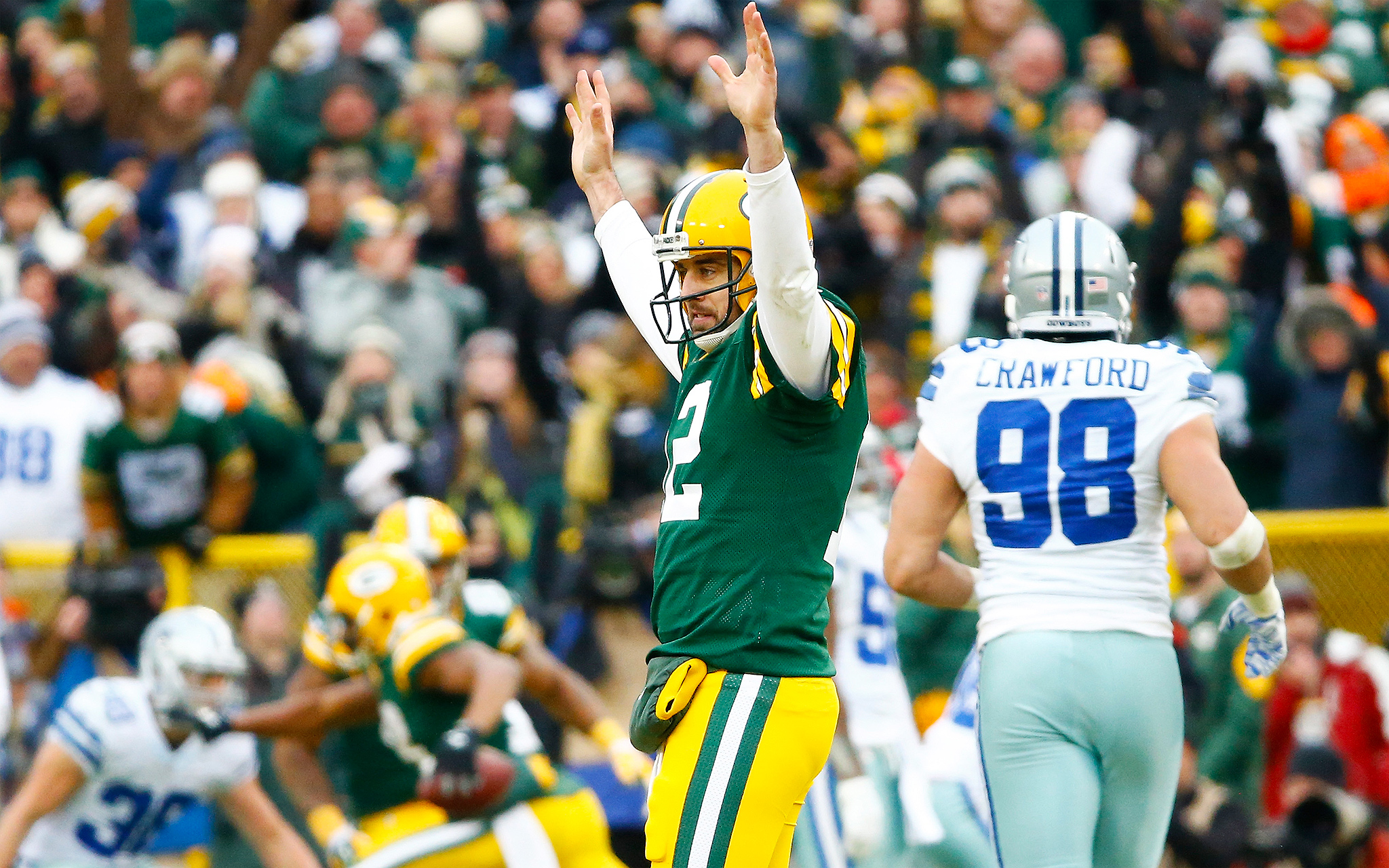 Aaron Rodgers 2015 Divisional Playoffs ESPN