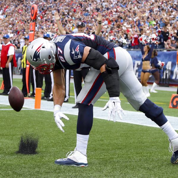 Rob Gronkowski's touchdown spike never lacks effort