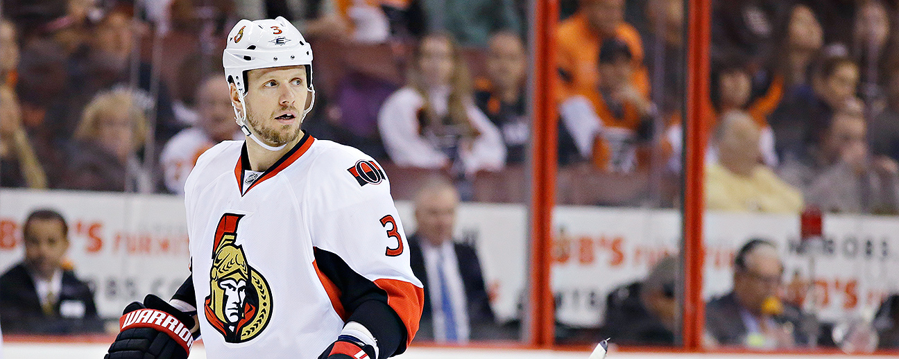 Ottawa Senators Right Wing Chris Neil Salutes The Crowd During A