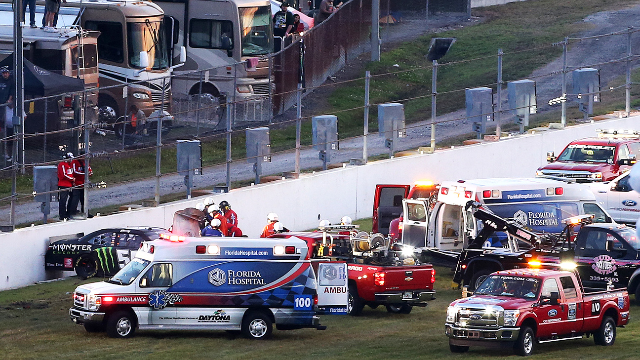 Kyle Busch taken to hospital following wreck during Xfinity Series race ...