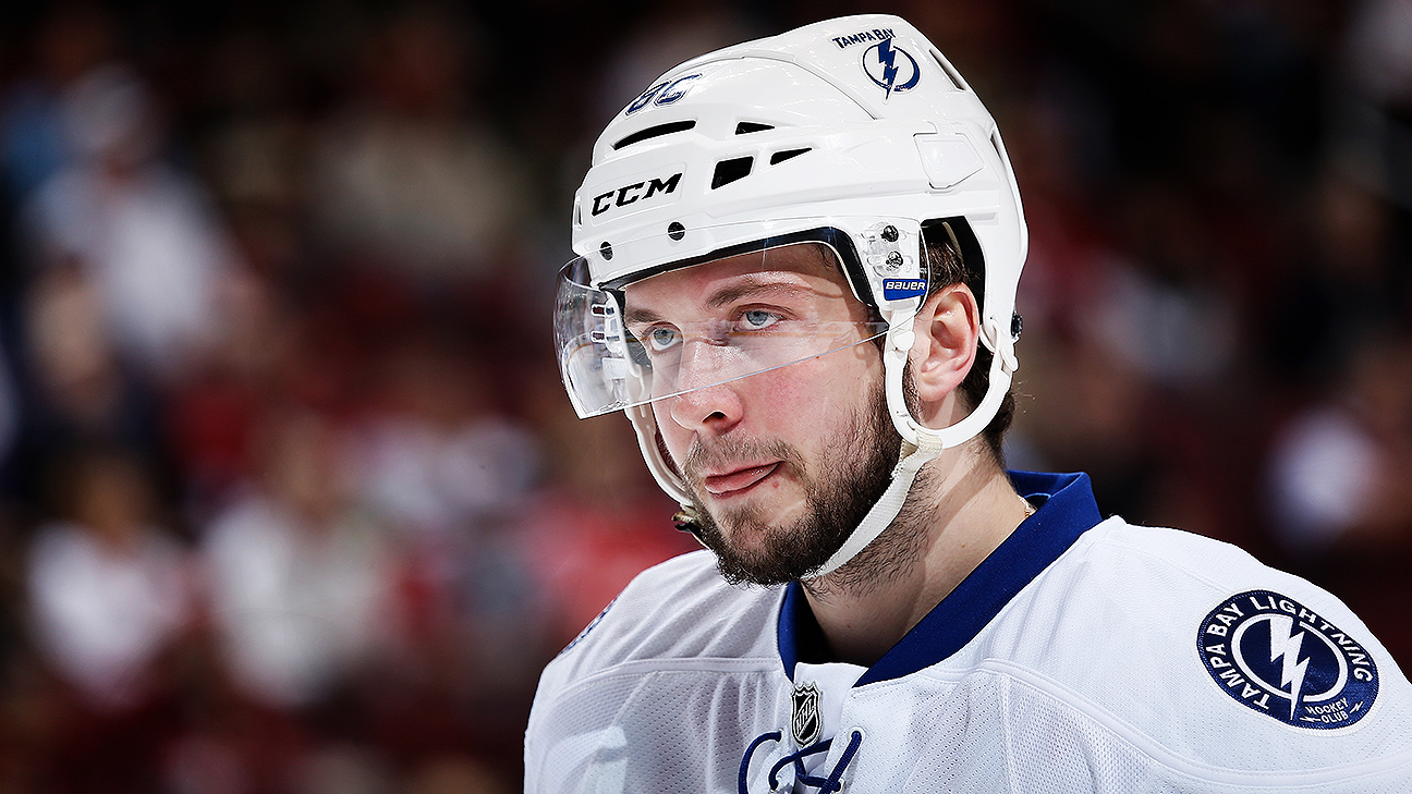 Ondrej Palat of the Tampa Bay Lightning wear a special jersey during  News Photo - Getty Images