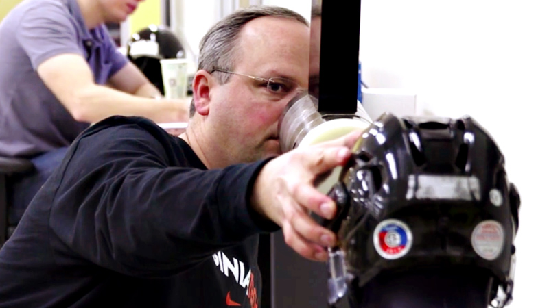 virginia tech hockey helmet