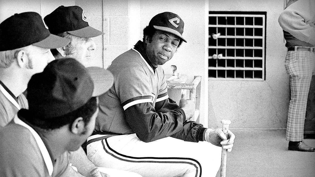 ESPN - On this date in 1975, Frank Robinson became MLB's first  African-American manager. He also hit a home run for the Cleveland Indians.  So that was a pretty good day.