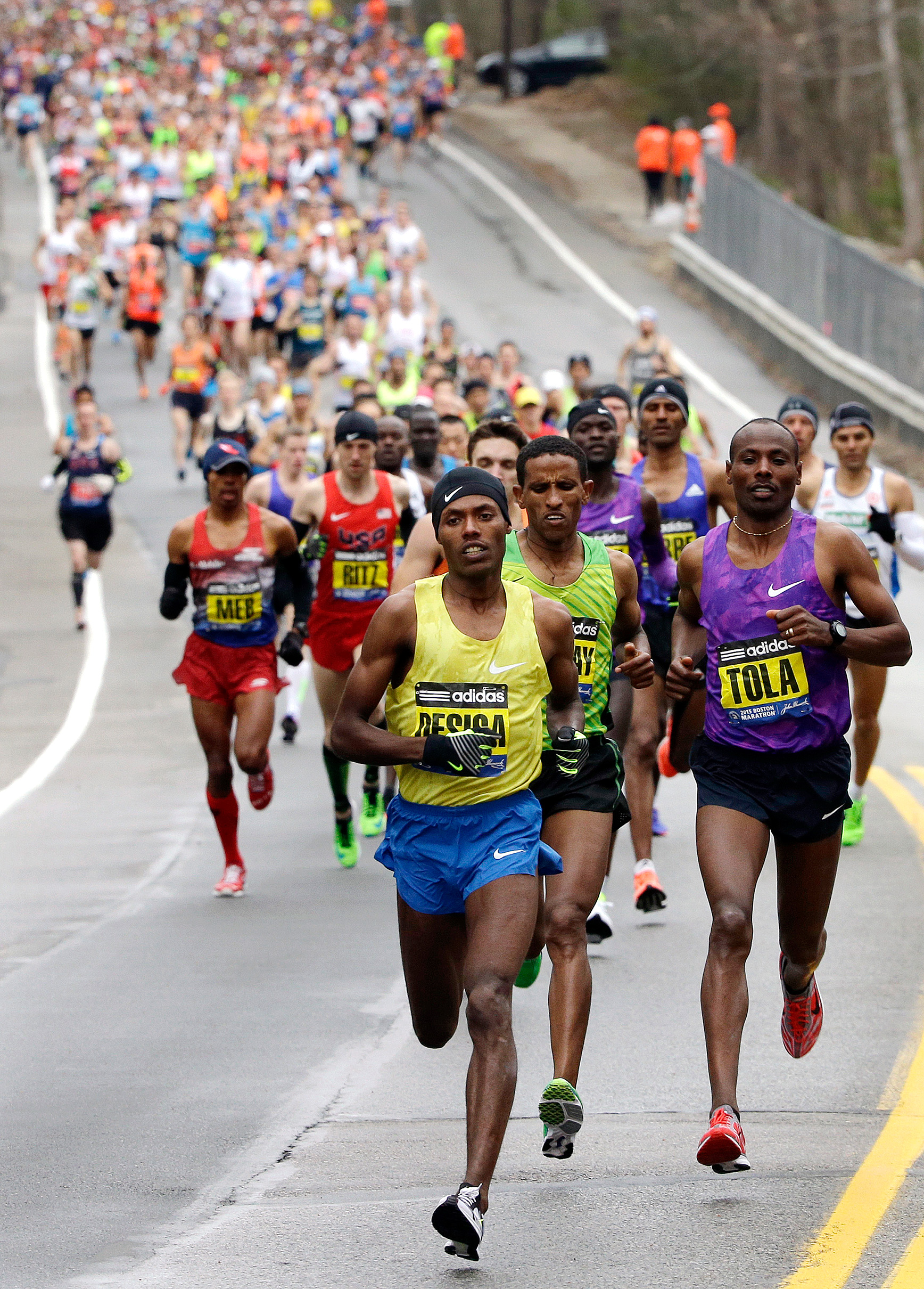 Men's leaders 119th Boston Marathon images ESPN