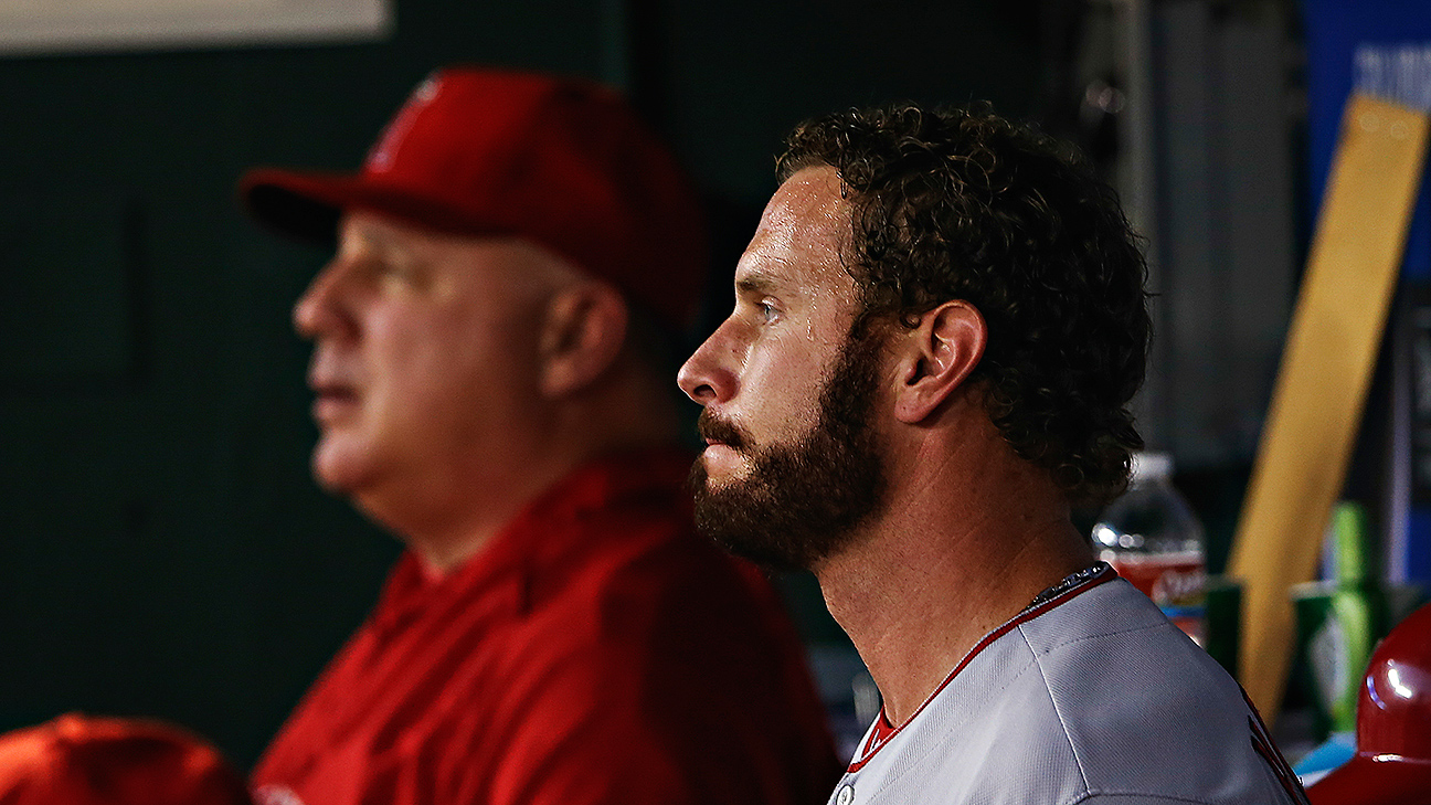 The Los Angeles Angels owner, Arte Moreno gives outfielder, Josh