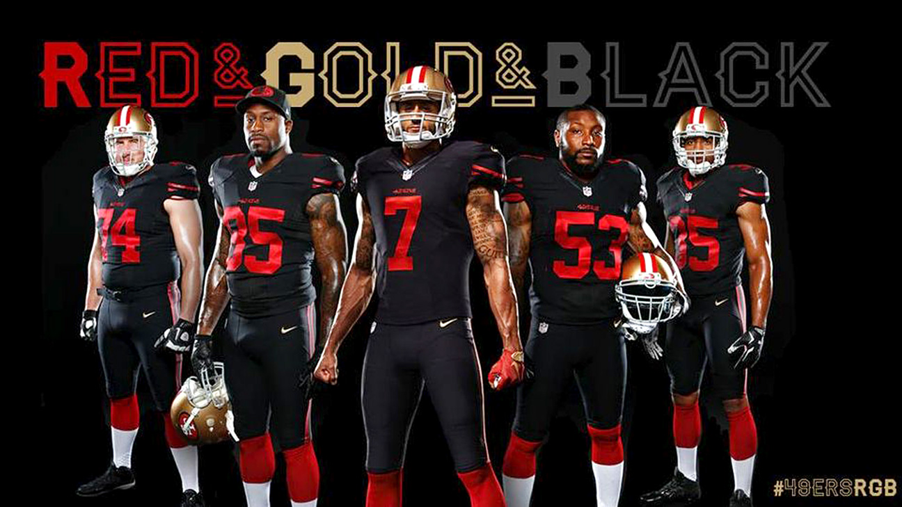 49ers red and gold jersey