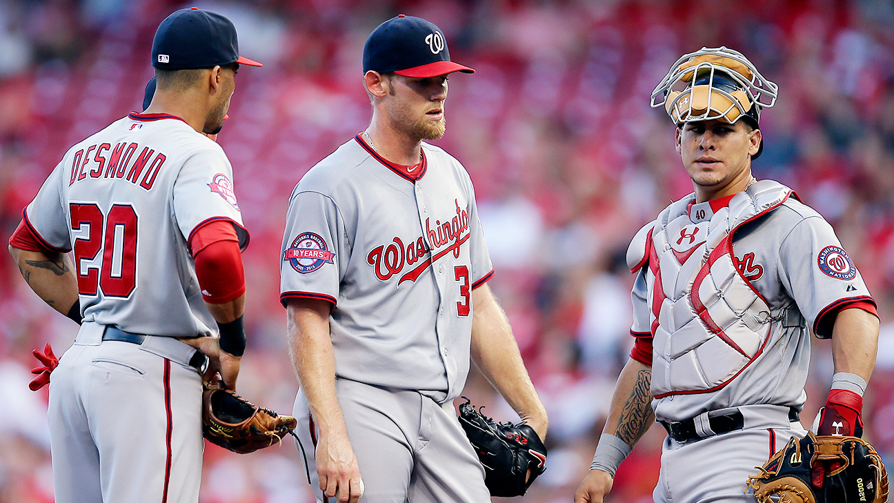 Reds 5, Nationals 2: Cincinnati tops Washington; Stephen Strasburg leaves  game early