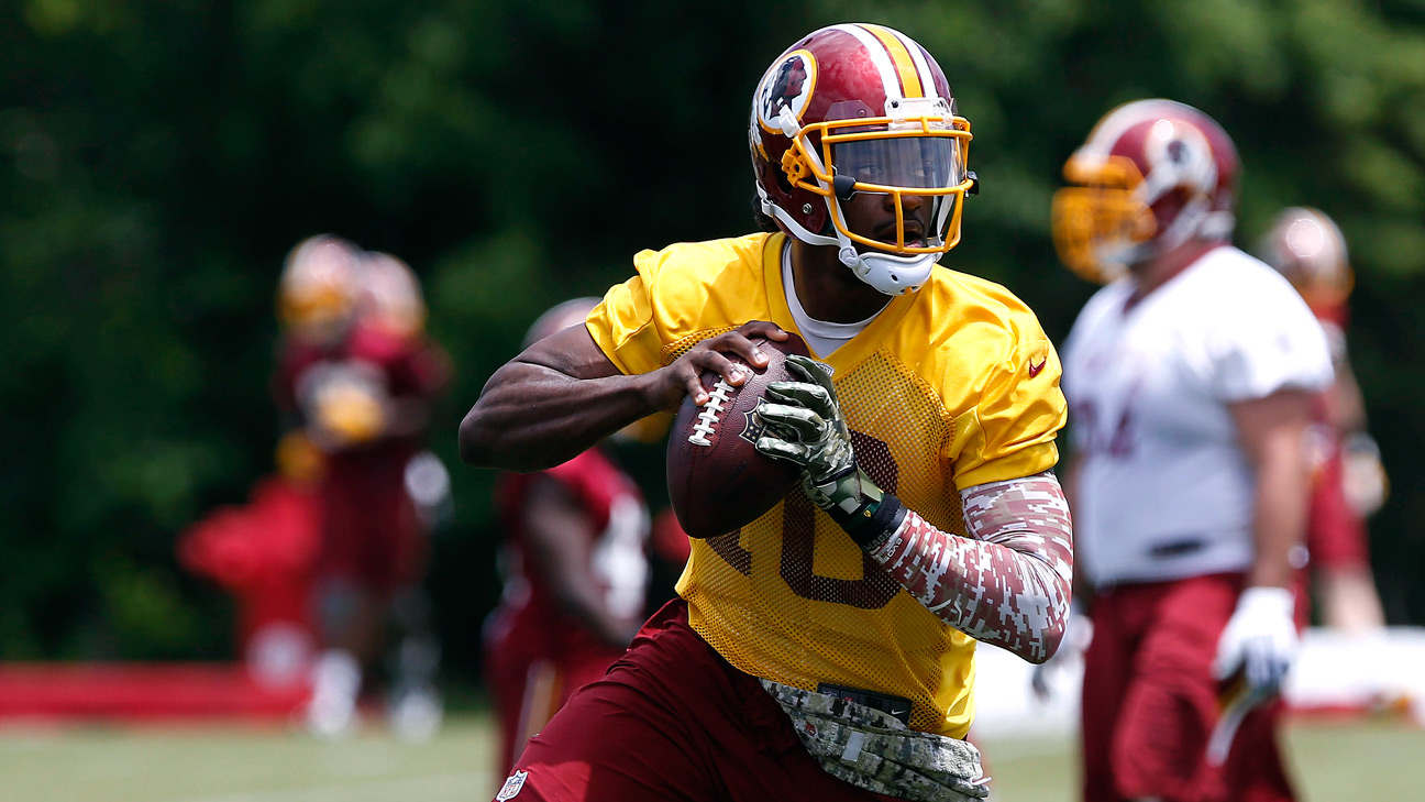 Redskins' RG3 returns to practice