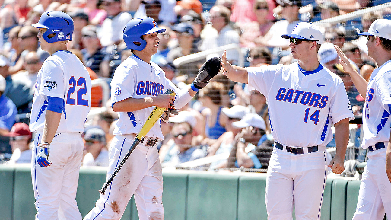 Florida Gators come back to beat Virginia Cavaliers in CWS