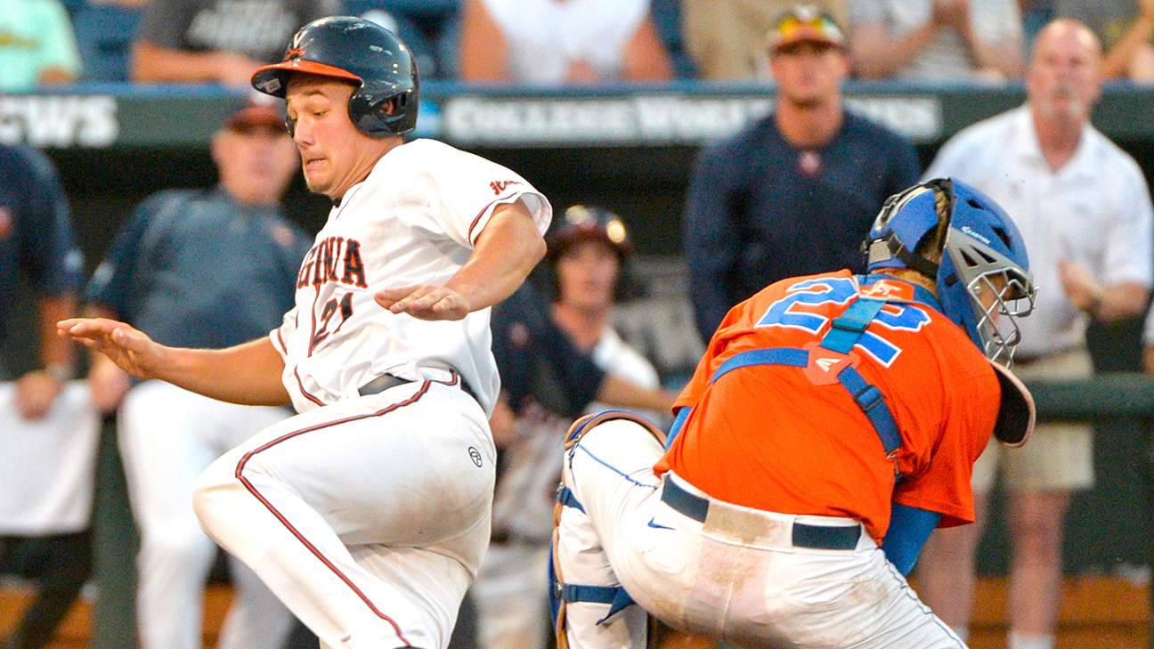 Florida Gators come back to beat Virginia Cavaliers in CWS