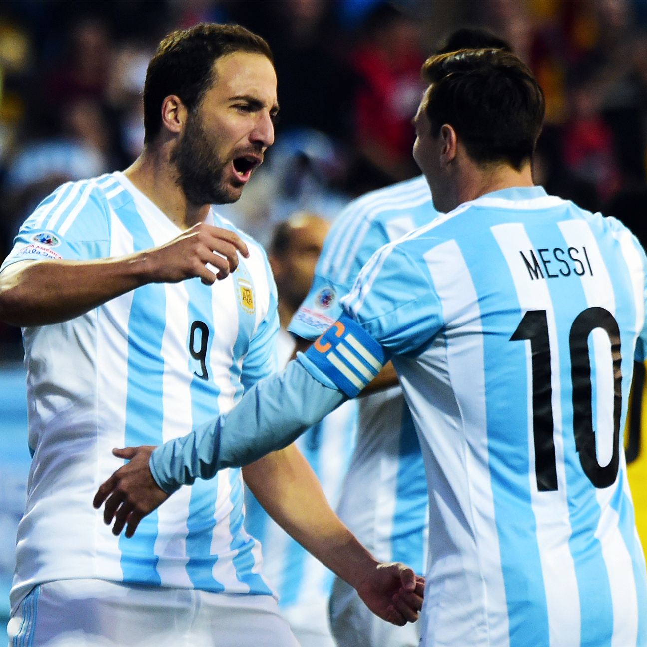 Julián Álvarez with a first half goal for Argentina vs. Jamaica