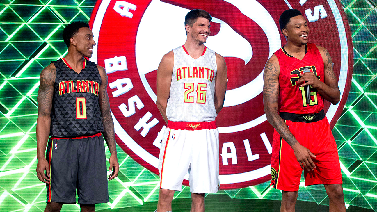 The Hawks' new uniforms are here, with triangle patterns, neon