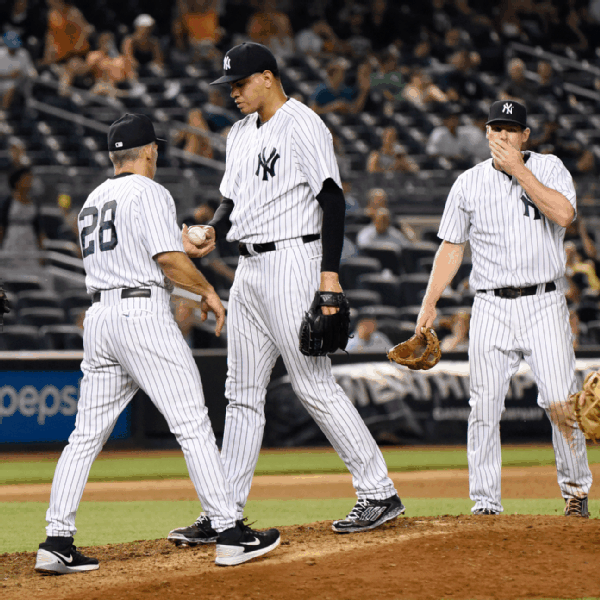 Yankees' Dellin Betances already in awe of Aroldis Chapman: 'His arms are  huge!' – New York Daily News