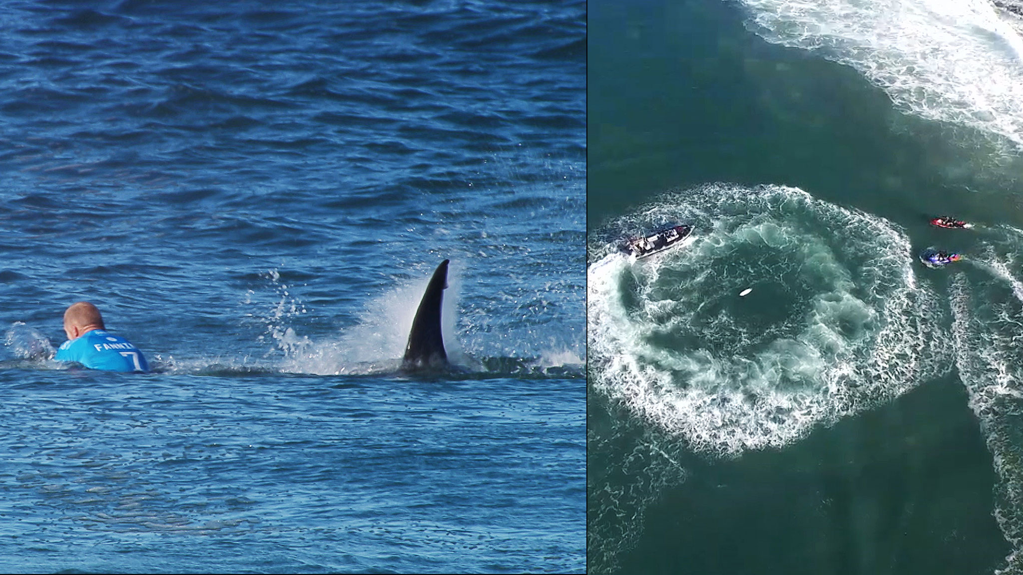 To the rescue - Gallery -- Surfers react to Fanning's shark at - X Games