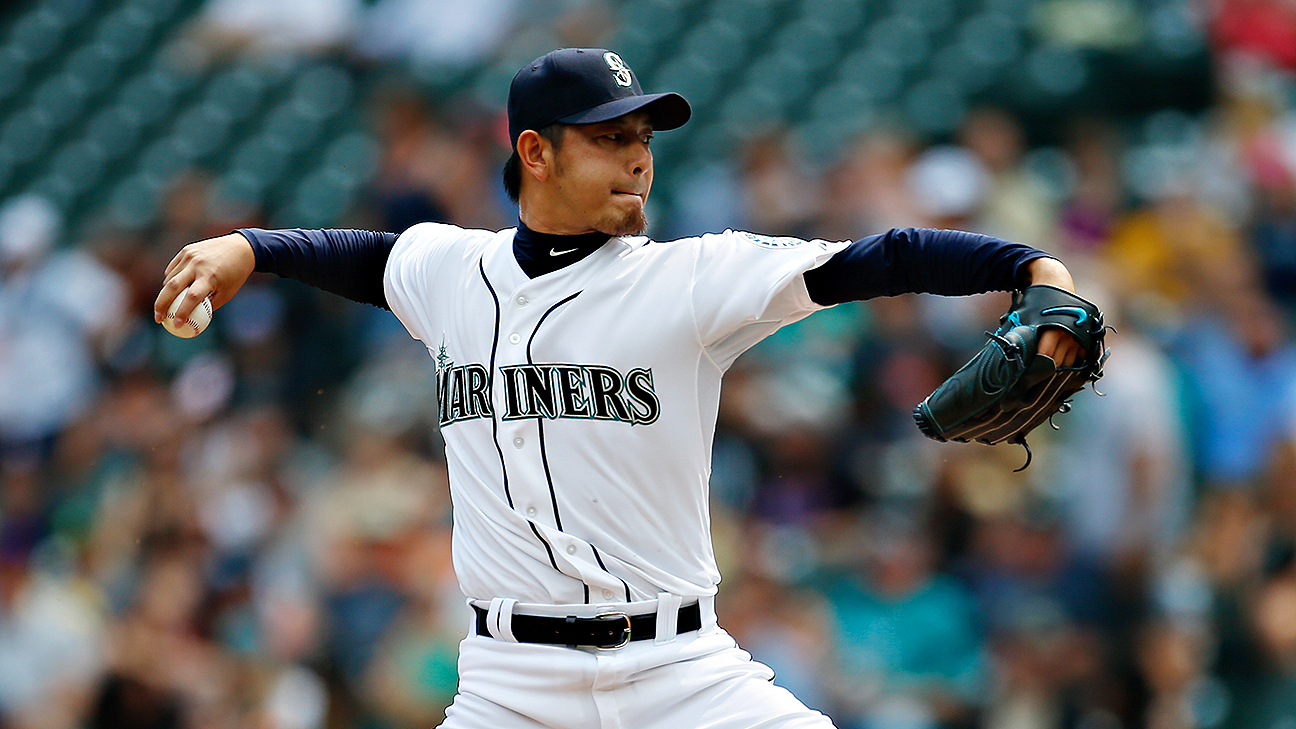 Hisashi Iwakuma is on the Mariners again after the Dodgers backed