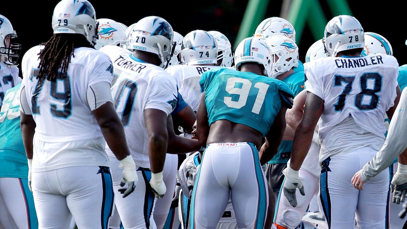 Panthers Huddle: Joint practices in New England