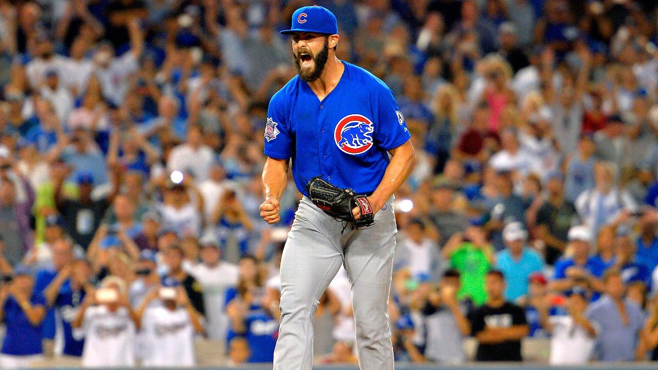 Jake Arrieta's final act as a Cub: telling a reporter to take his mask off
