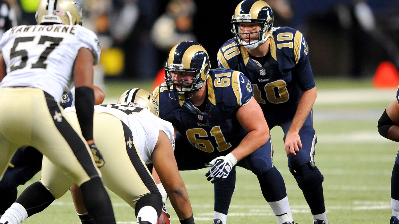 Tim Barnes Of St Louis Rams Works His Way To Starting Center Los Angeles Rams Blog Espn