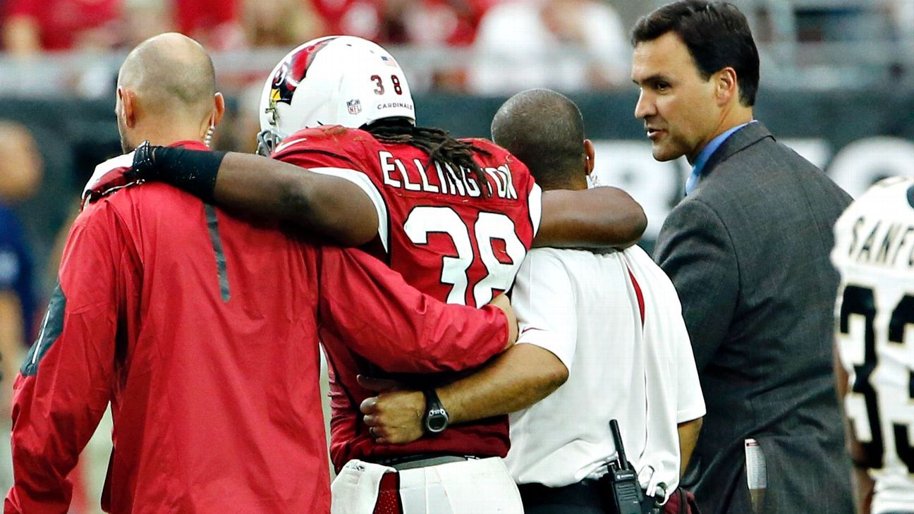 Arizona Cardinals' Andre Ellington has 'severe' hip pointer injury