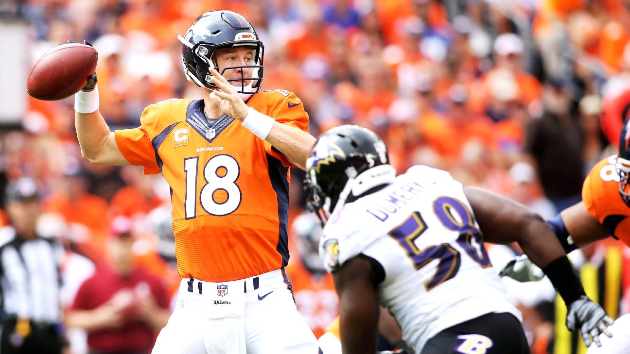 History on Peyton Manning's side in career series vs. Baltimore Ravens 