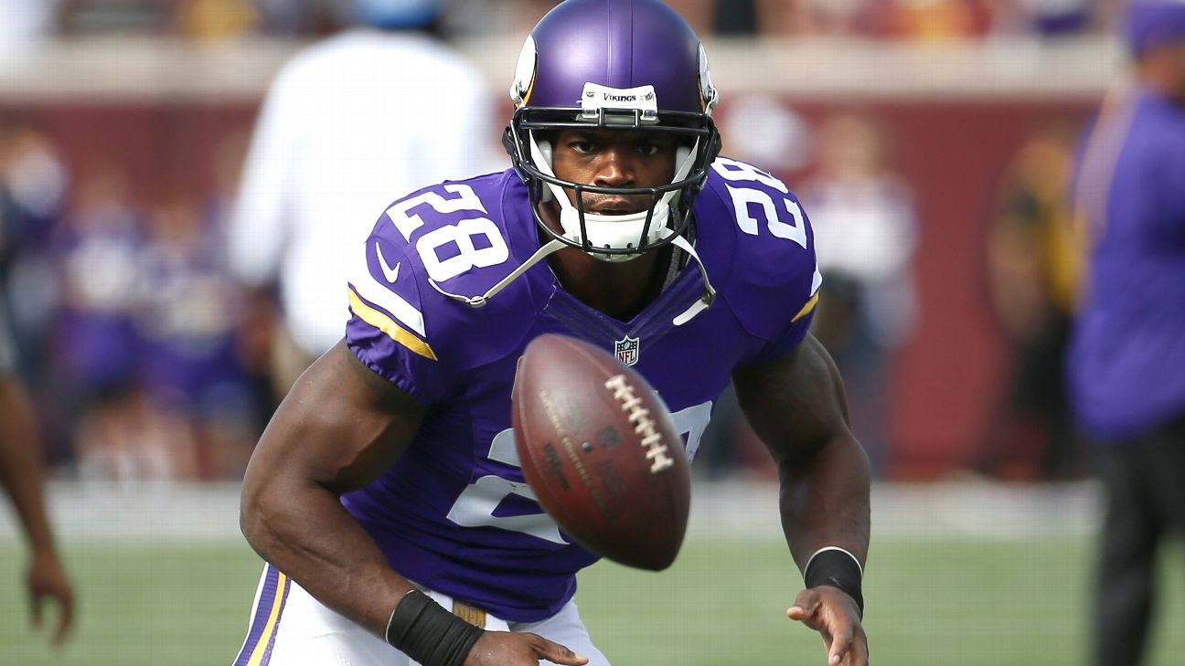 Vikings Give WR Bust Adrian Peterson's Old Number