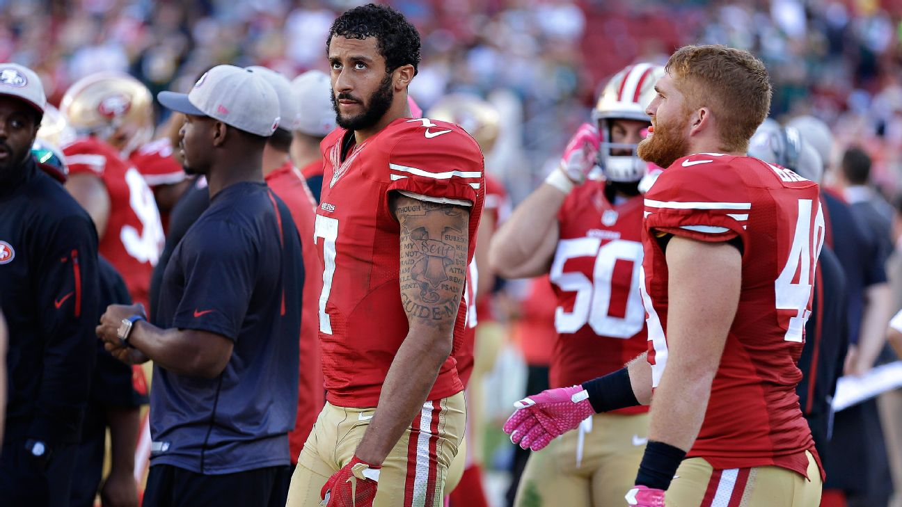 ESPN - Anthony Davis is rocking the Colin Kaepernick