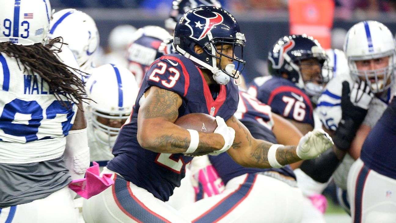 Colts, Texans' Arian Foster face short week challenges