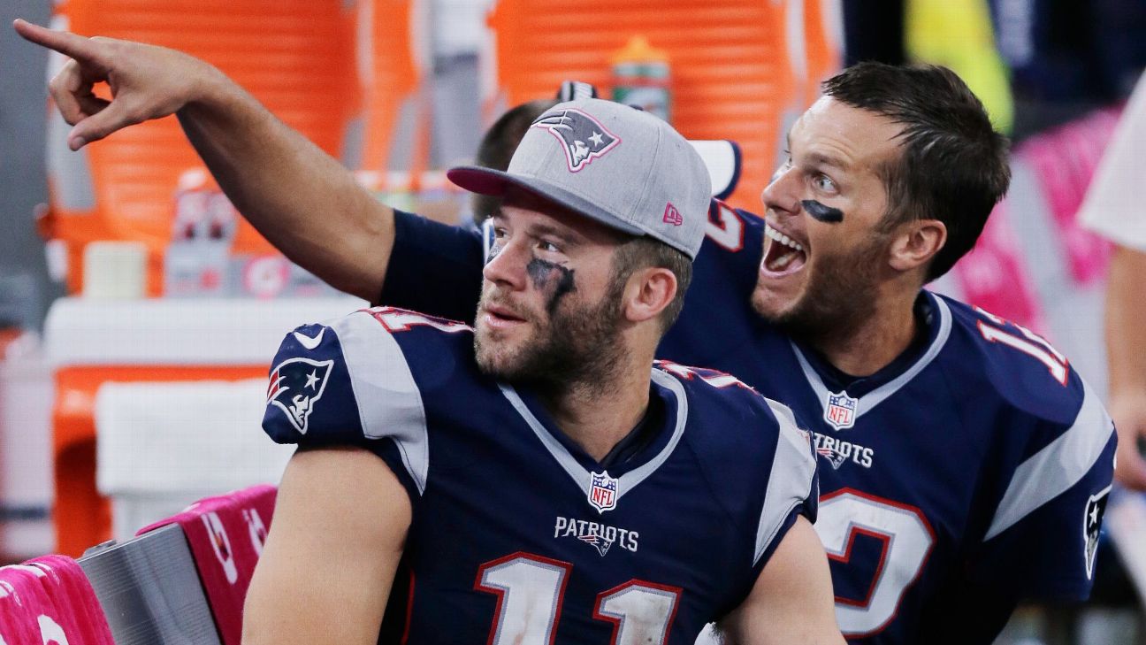 Tom Brady jokes about Julian Edelman reunion: 'Free agent'