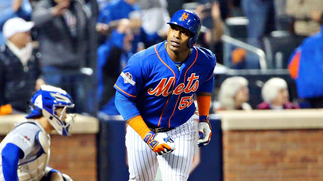 Yoenis Cespedes Signed New York Mets 2015 World Series Jersey