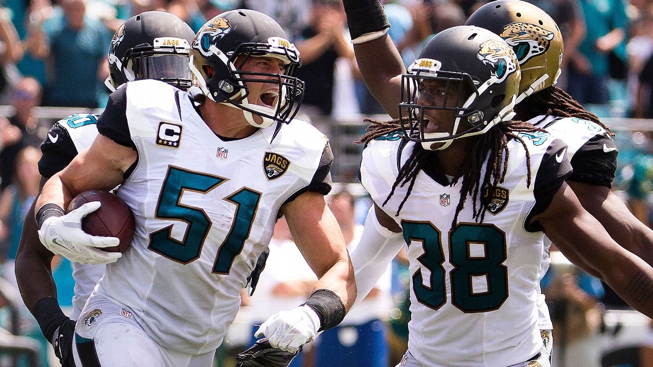 Jacksonville Jaguars: LB Paul Posluszny (hand) out vs Colts