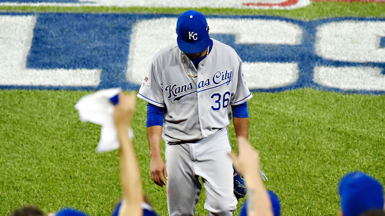 Edinson Volquez comes up big for Kansas City Royals in Game 1 of