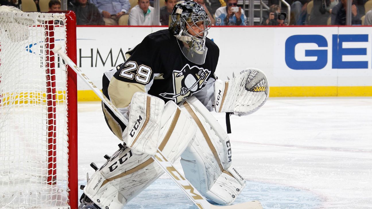 Marc-Andre Fleury suffered injury in Wild loss to Nashville